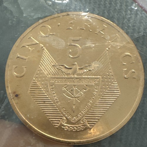 Pièce francs monnaie - 5, de