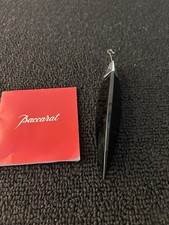 Pampille noire lustre Plume Baccarat