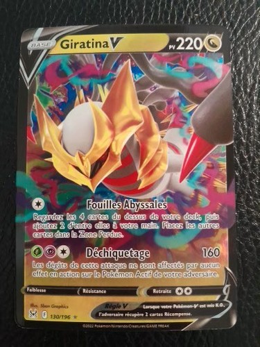 Carte pokémon giratina v - carte,