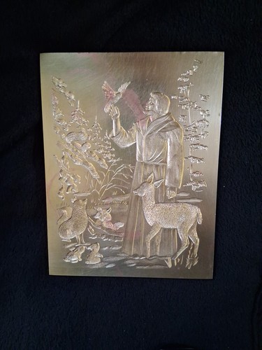 Saint francis solid brass - solid, vj