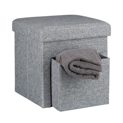 Tabouret rangement pouf - tabouret, de