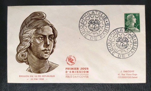 Enveloppe premier jour timbre - enveloppe,