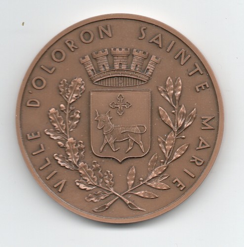 Médaille ville oloron - ville, d'oloron