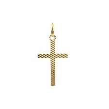 Pendentif croix 3,6 cm or
