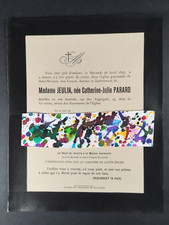 Faire-part décès, Jeulin