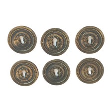 LOT DE 6 ENTRÉES DE SERRURES EN BRONZE   STYLE LOUIS XVI  COMMODE BUFFET ARMOIRE