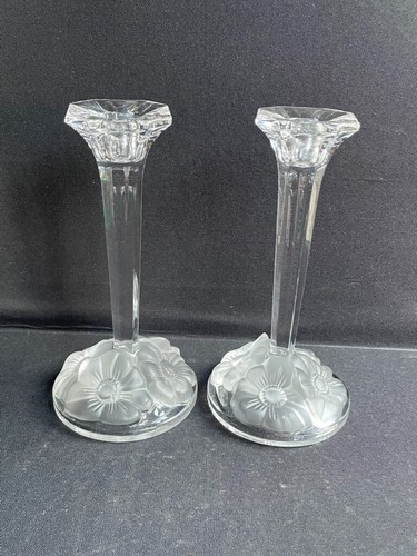 Paire bougeoirs cristal - paire,
