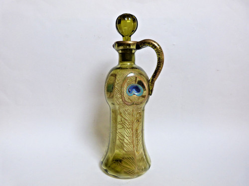 Rare carafe verre émaillé - carafe,