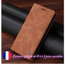 Housse Coque Étui Portefeuille en Cuir pour iPhone 16 15 14 13 12 11 Pro Max X X