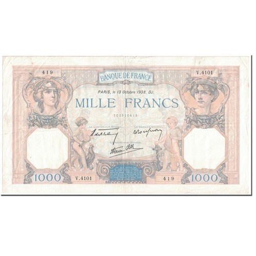 France 1000 francs 1938 - 1000, francs,
