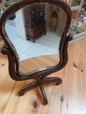 ANCIEN PSYCHE DE TABLE-MIROIR DE COMPTOIR
