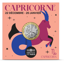 Coincard 5€ Euros France Astrologie / Zodiac 2025 - Capricorne