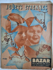 catalogue  BHV Bazar de l'Hotel de Ville (Paris) jouets-étrennes 1938+encart BD