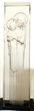 Lalique signed crystal - lalique, reverse
