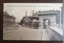 CPA - 59 - ROSENDAEL - PONT DU CHAPEAU ROUGE - RUE FELIX COQUELLE