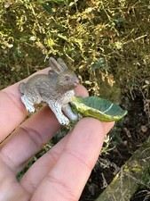 Ancien Lapin  En Plomb