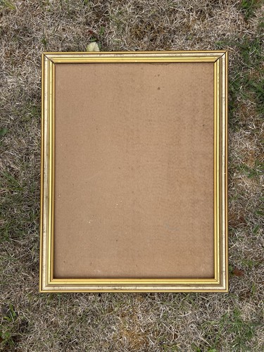 Grand cadre doré ancien - , bois