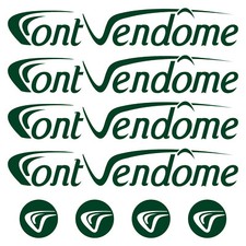 Font Vendôme autocollant sticker camping car caravane caravan 8 Pièces