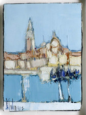 Tableau Bernard Folinais Venise école Franc-Comtoise