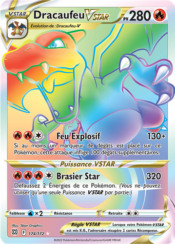 Carte pokémon dracaufeu vstar - pokémon, dracaufeu-vstar