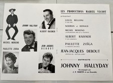 Johnny Hallyday Jean-Jacques Debout Albert Raisner affiche originale 1960