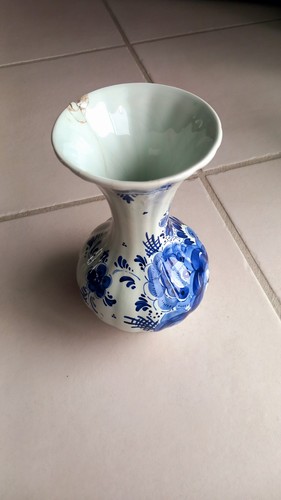 Vase poterie bleu delft - vase,