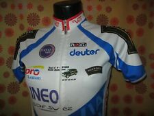 Ancien MAILLOT ROSTI EVIAN VELO INEO GDF SUEZ XXS Cycling Team Shirt Repro Leman