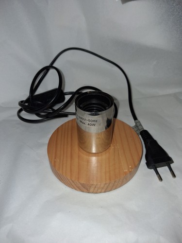 Pied lampe bois rond - rond, –