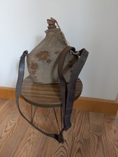 Gourde française de soldat Français 1939-40 WWII, complète sangle bouchon