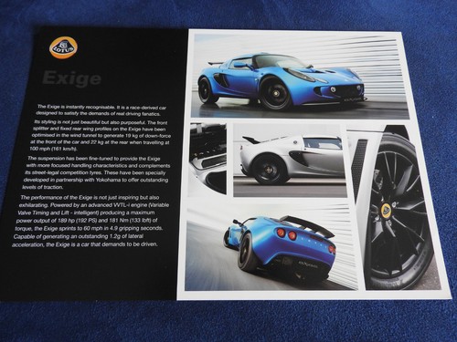 Catalogue feuillet lotus exige - feuillet,