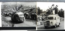 2 PHOTOS camion publicité NARVAL réfrigérateur TUB CITROEN Tour de France 1957