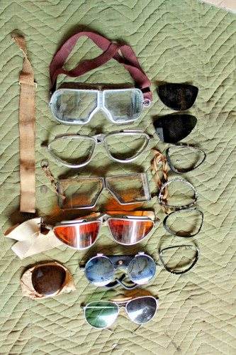 Vintage aviator goggles - vintage,