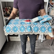 Lit Métal Vintage URSS Années 80 Jouet Enfant + Linge Fait Main Coton Rare