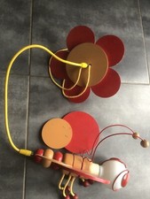 Lustre plafonnier suspension papillon libellule bois chambre enfant