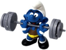 Super Smurf Weightlifter