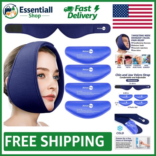 Cold therapy jaw - ice, wrap