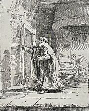 Rembrandt van Rijn Tobie aveugle héliogravure Circa 1850