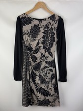 Robe en soie à manches longues à motifs DVF Diane Von Furstenberg pour...