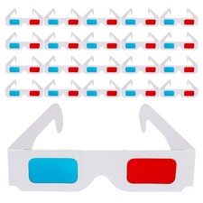  200 Pcs 3d Movies Glasses Anaglyph Paper Cardboard for Theater Lunette