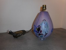 LAMPE EN PATE DE VERRE SIGNEE R. Pierini 1987