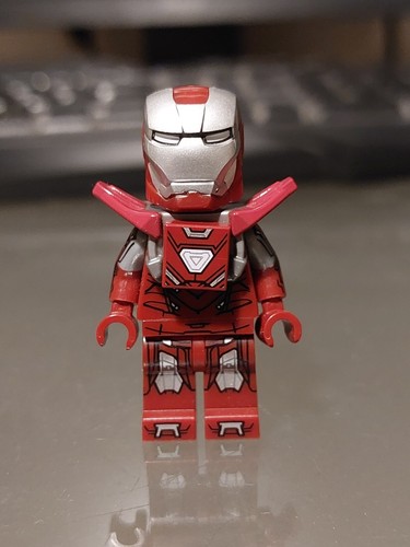 Lego marvel iron man silver - marvel,