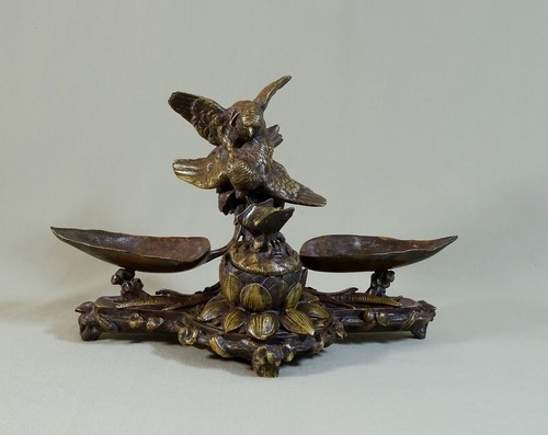 Bronze art nouveau encrier - nouveau,,