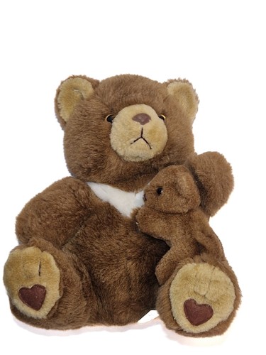 Ancienne peluche ours marron - ancienne,