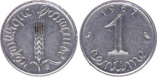 France centime epi 1967 - centime,