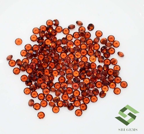 Naturel grenat rouge rond - grenat,