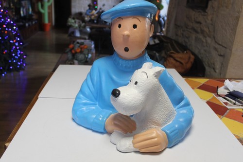 Tintin hergé sculpture - sculpture,
