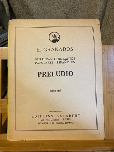 Granados preludio pour - e.,