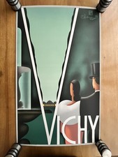 Affiche ancienne  « PLM VICHY » - réédition 1989 - Chauffard