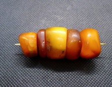 Lot Perles AMBRE Collier Berbère Bijou Ancien Maroc Antique Moroccan Amber Bead