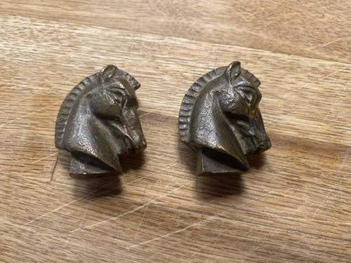 Bronze têtes chevaux - têtes,